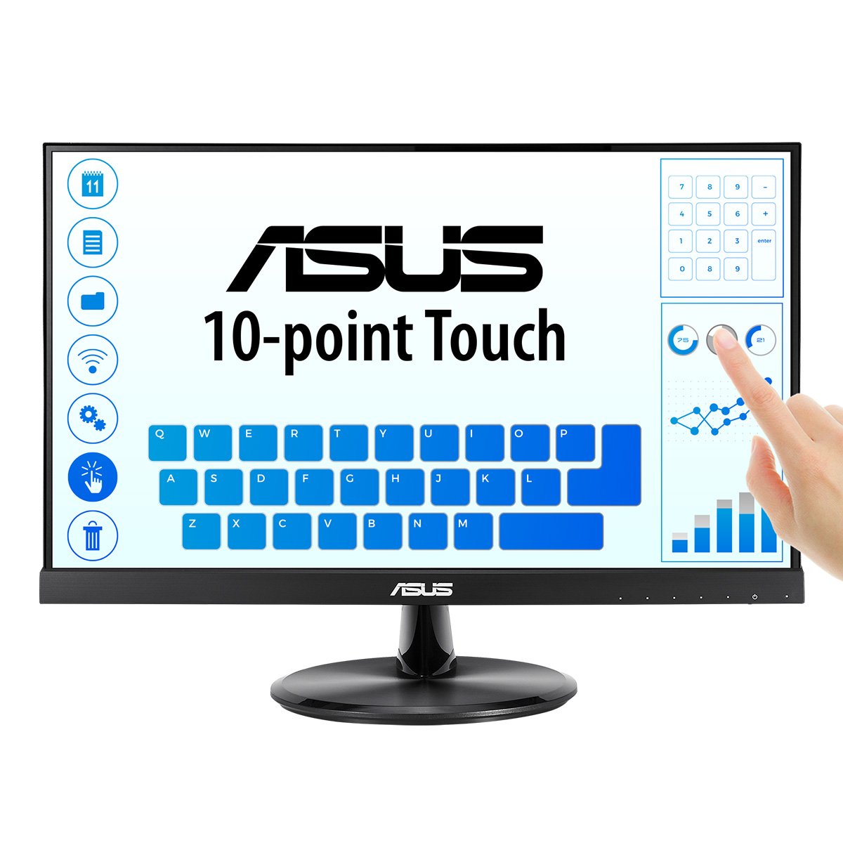 Monitor Profesional Táctil Asus Vt229h 21.5' Full Hd Multimedia Negro