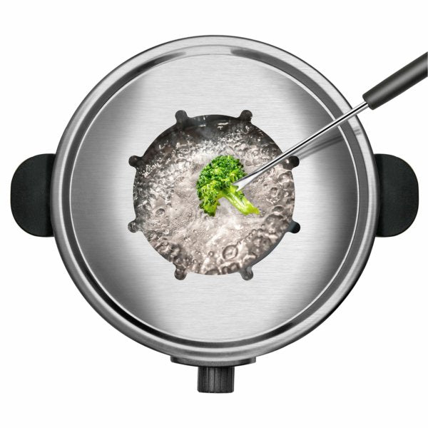 Fondue Taurus Ff2 1000w Termostato Regulable Capacidad 2l 8 Pinchos Antiadherente Pies Antideslizantes