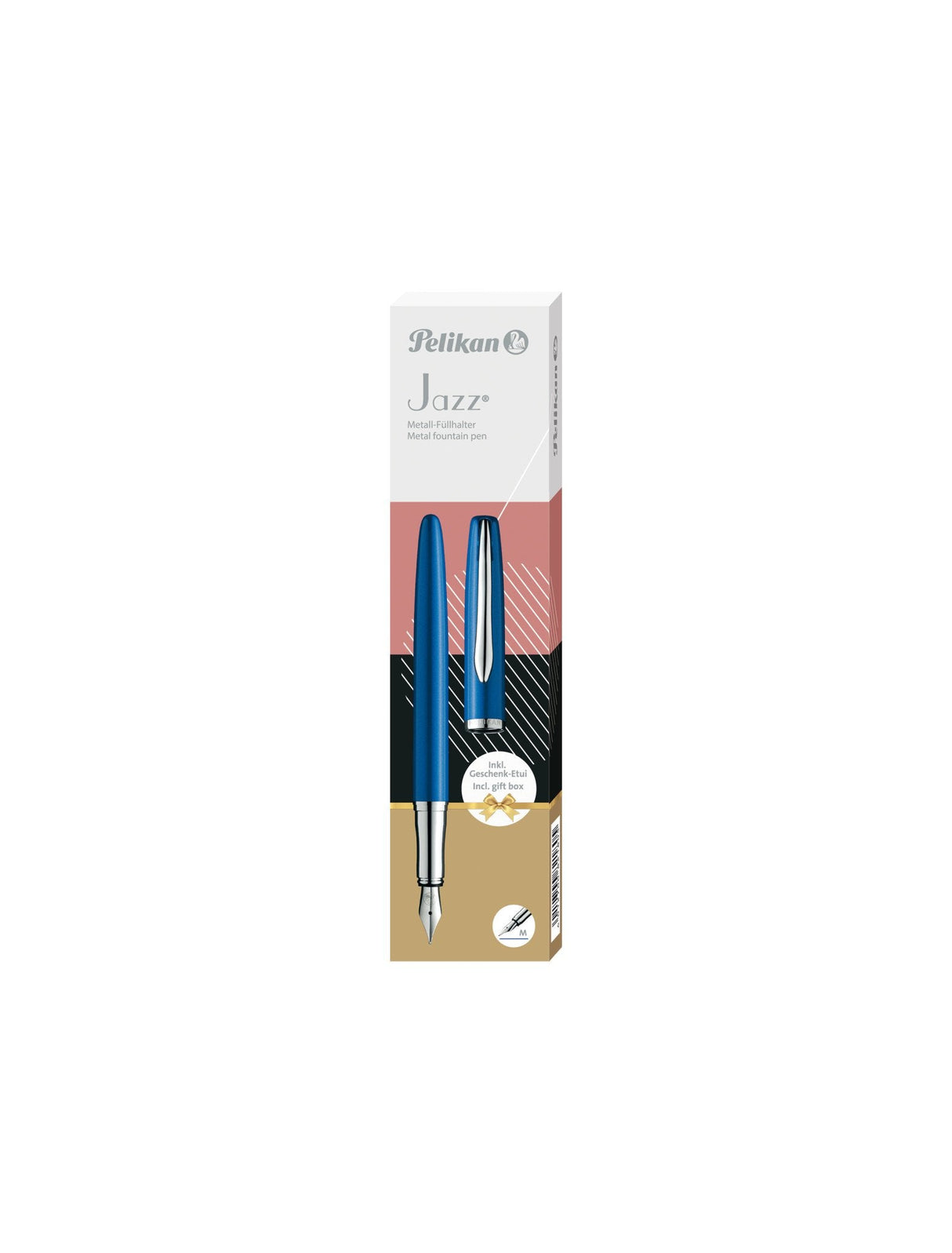 EAN 4012700821843 - Pelikan Jazz Noble Elegance P36 pluma estilográfica Sistema de carga por cartucho Azul, Plata 1 pieza(s) imagen 6