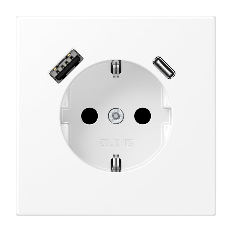 Jung Ls1520-15cawwm Schukosteckdose M.Usb Typ Ac