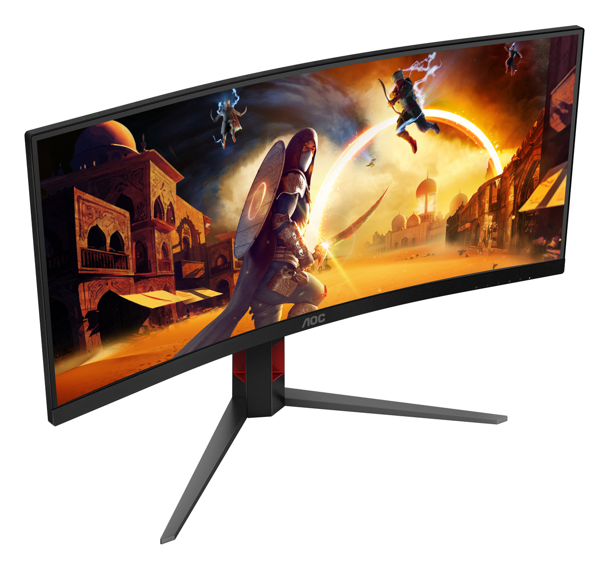 EAN 4038986612708 - AOC G4 CU34G4/69 pantalla para PC 86,4 cm (34") 3440 x 1440 Pixeles Negro, Rojo imagen 8