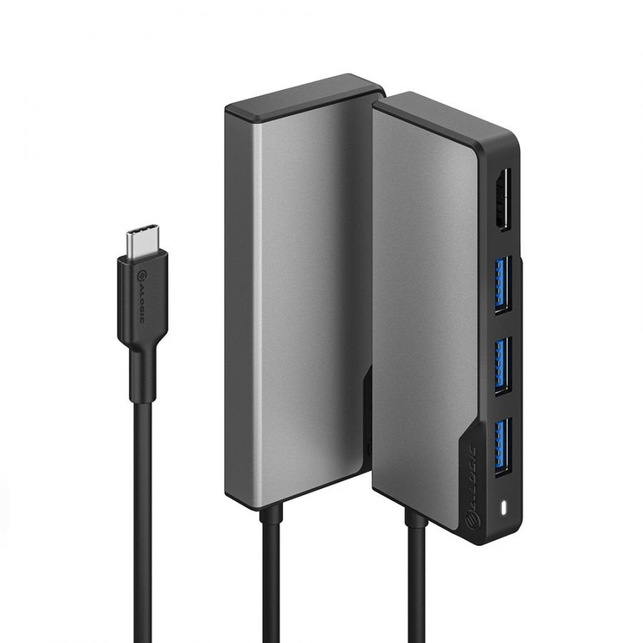 EAN 9350784025296 - ALOGIC UCFUHDV2-SGR base para portátil y replicador de puertos USB 3.2 Gen 1 (3.1 Gen 1) Type-C Negro, Gr imagen 5