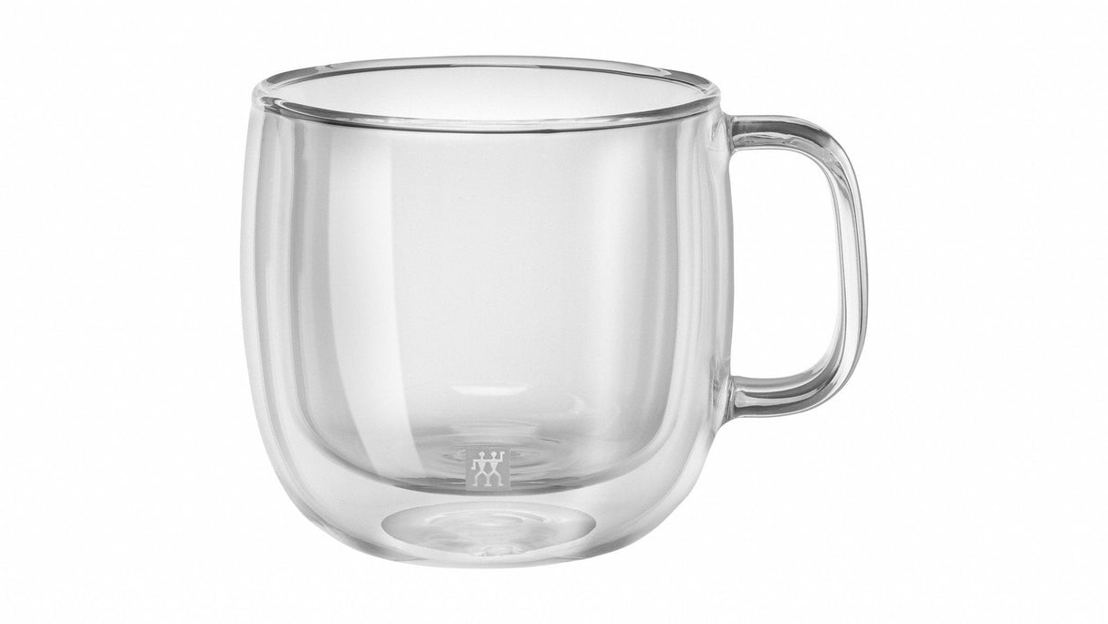 Zwilling 39500-113-0 Juego De 2 Vasos Capuchino Con Asa, 450 Ml