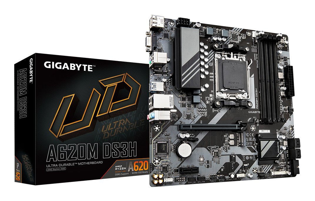 Placa Base Gigabyte A620m Ds3h Am5 Matx 4xddr5