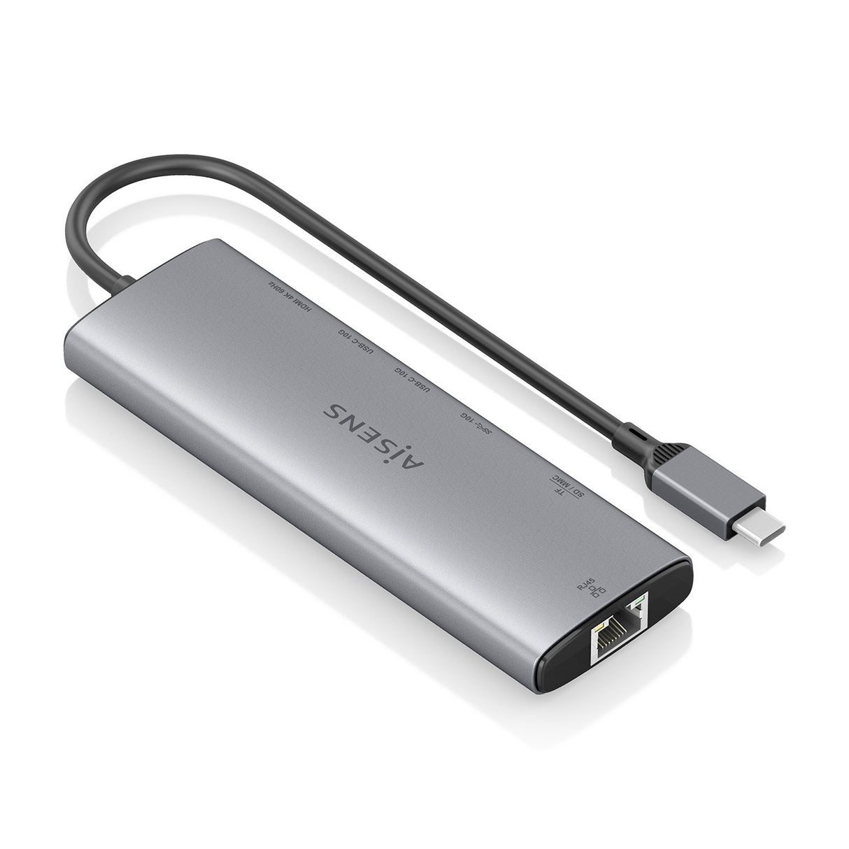 EAN 8435739903612 - AISENS ASUC-8P033-GR base para portátil y replicador de puertos Alámbrico USB 3.2 Gen 1 (3.1 Gen 1) Type- imagen 2