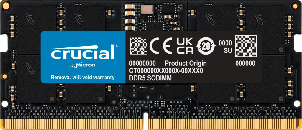 EAN 649528930033 - Crucial CT16G56C46S5T módulo de memoria 16 GB 1 x 16 GB DDR5 262-pin SO-DIMM ECC imagen 1