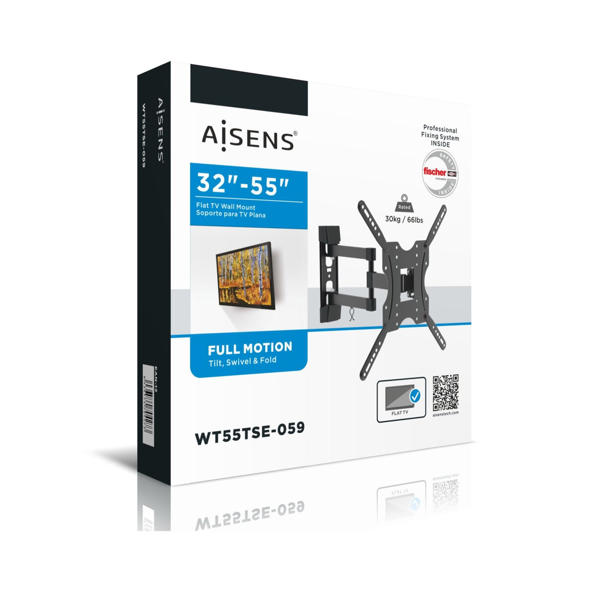 EAN 8436574704273 - AISENS WT55TSE-059 soporte para monitor 139,7 cm (55") Pared imagen 6