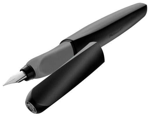 Pelikan 946806 Pluma Estilográfica Negro, Gris Sistema De Carga Por Cartucho 1 Pieza(S)