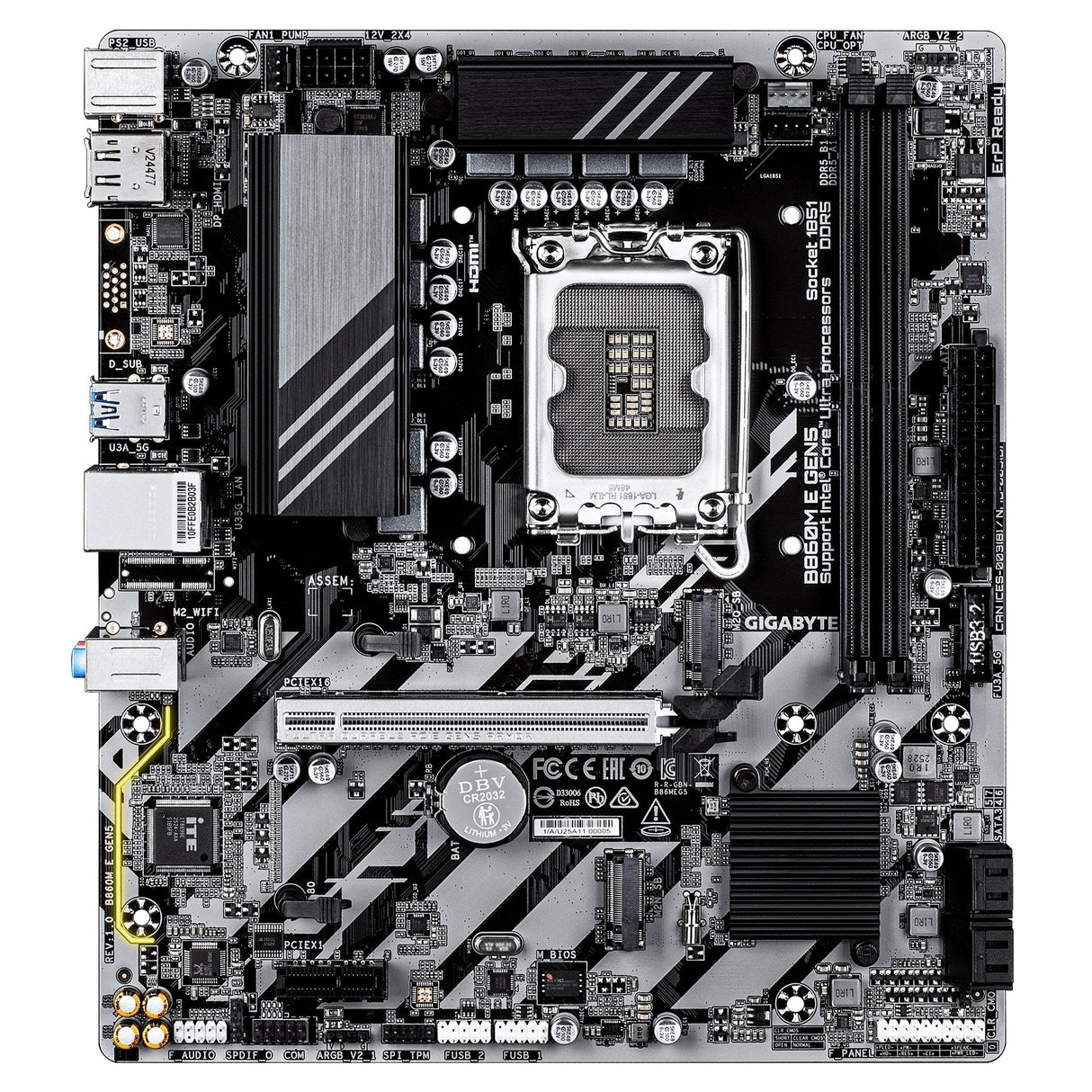 Placa Base Gigabyte B860m E Gen5 Lga1851 1xhdmi 1xdp