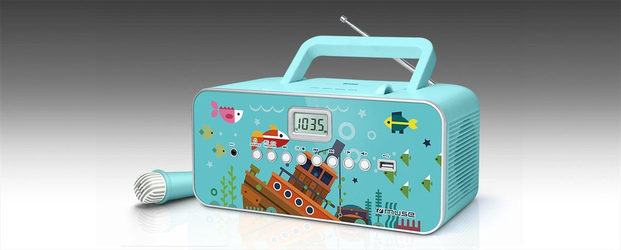 Radio Cd Muse M-29kb Portable Mp3 Player With Usb