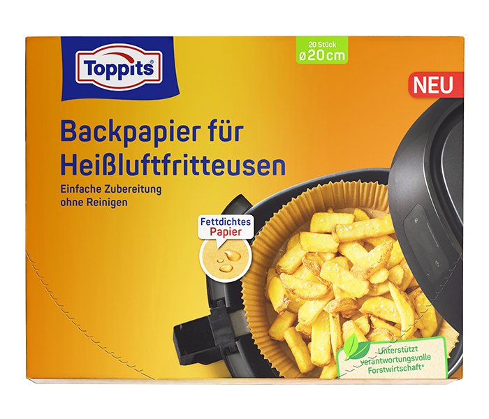 Melitta Toppits Backpapier Para Airfryer (Ø 20 Cm)