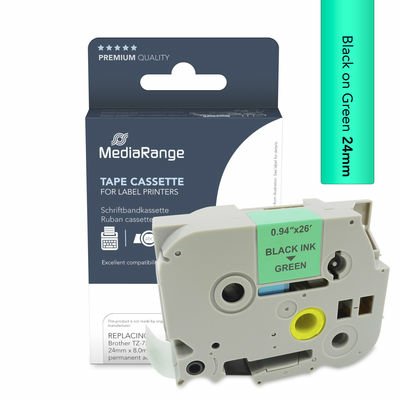 Cinta Mediarange Aprox. Brother Tz-751 Tze-751 24mm 8m Negro