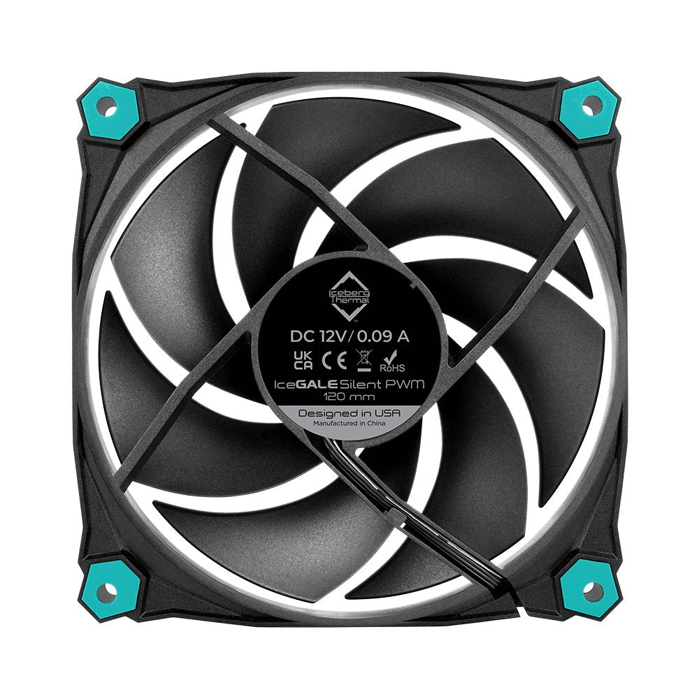 EAN 1230000071857 - Iceberg Thermal IceGALE Silent PWM Carcasa del ordenador Ventilador 12 cm Negro 3 pieza(s) imagen 8
