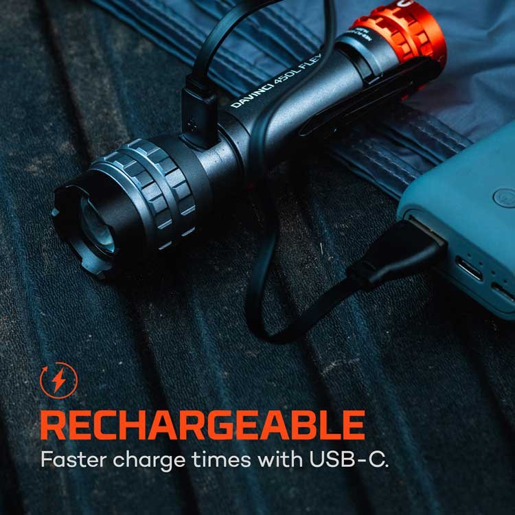 Davinci 800 Linterna Led Recargable, 800 Lm