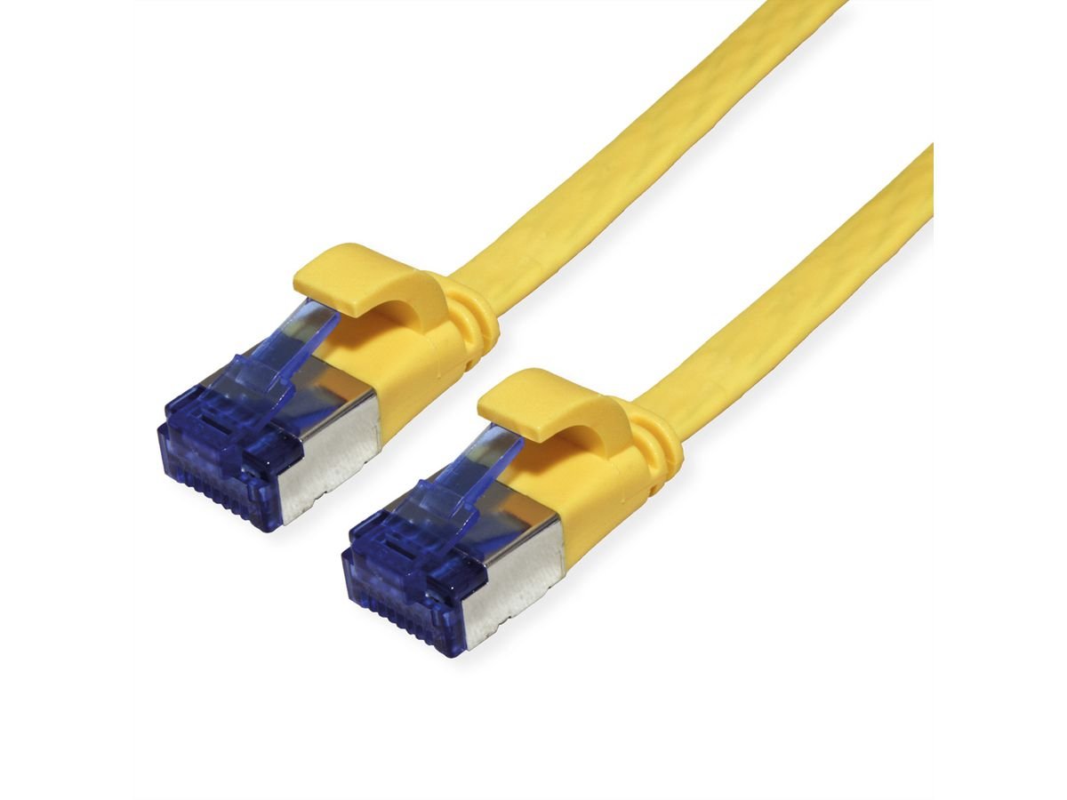 Value Cable De Red Cat.6a (Class Ea) Ftp, Extra-Flach, Gelb, 2 M
