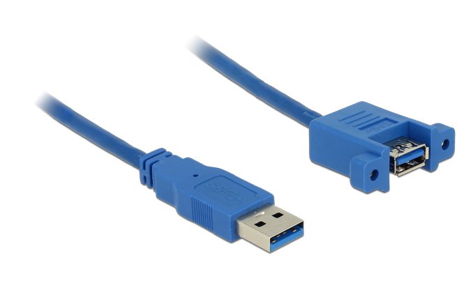 Delock Cable Usb 3.0 Typ-A Macho > Usb 3.0 Typ-A Hembra Para Instalación 1 M