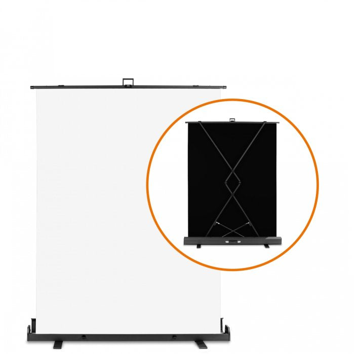 Walimex Pro Roll-Up Panel Hintergrund 155x200cm Weiss