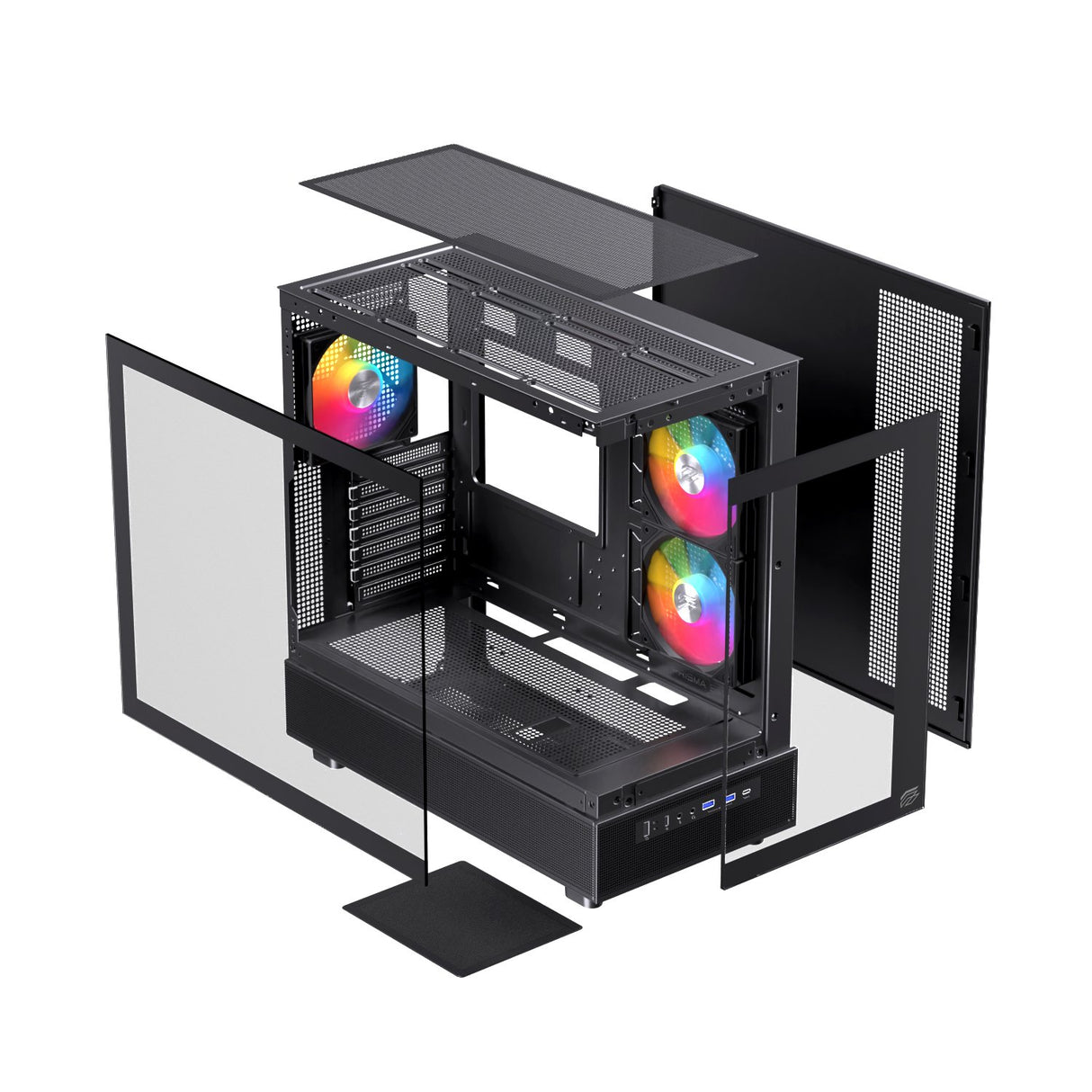 EAN 6977277367256 - Einarex EXCS-PR-500R-B carcasa de ordenador Midi Tower Negro imagen 18