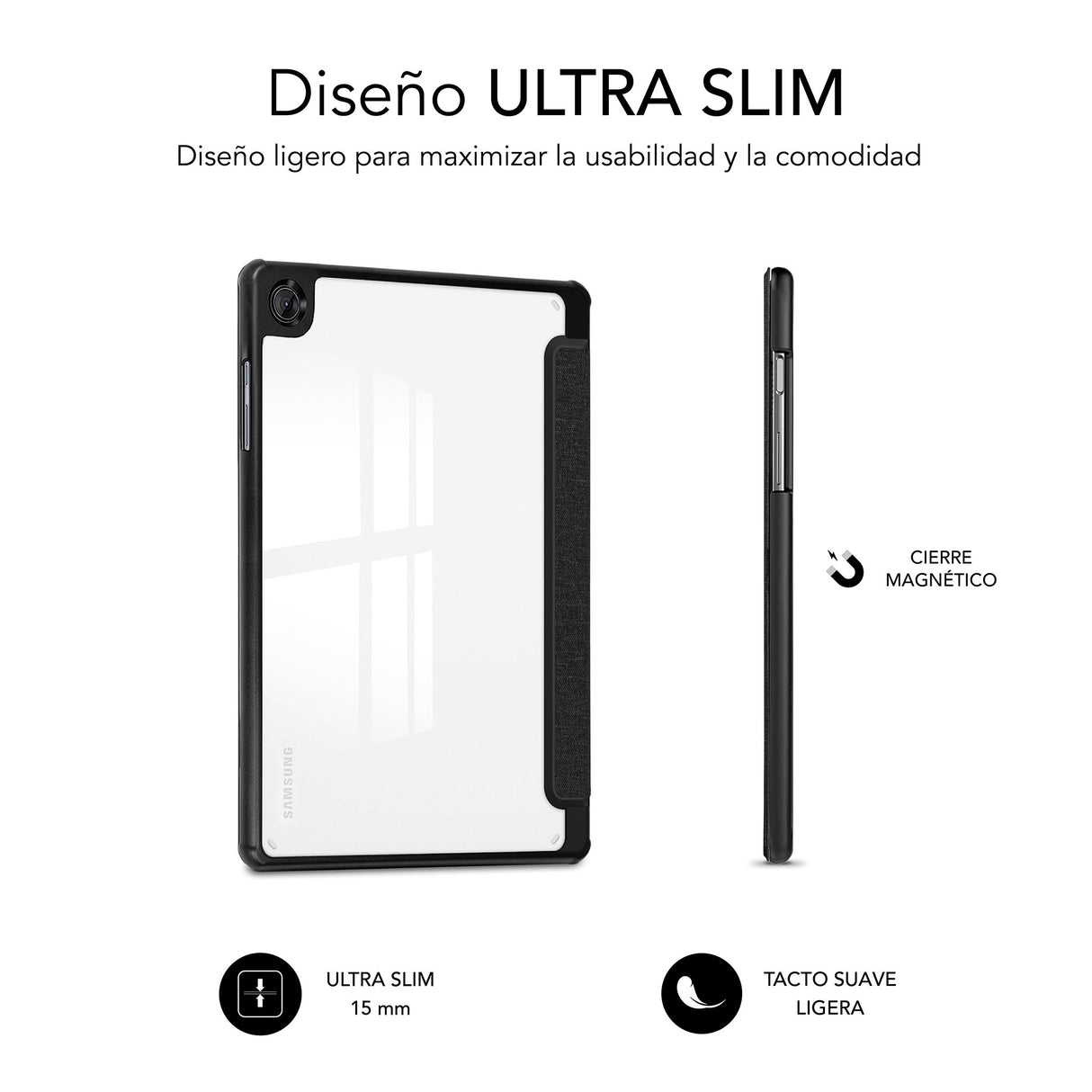 EAN 8436586743789 - SUBBLIM SUBCST-5SC040 funda para tablet 20,3 cm (8") Libro Negro imagen 7