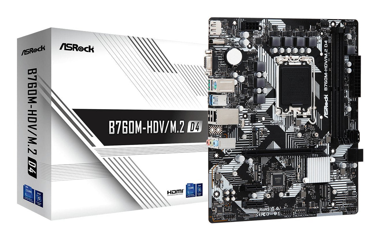 EAN 4710483942020 - Asrock B760M-HDV/M.2 D4 Intel B760 LGA 1700 micro ATX imagen 1