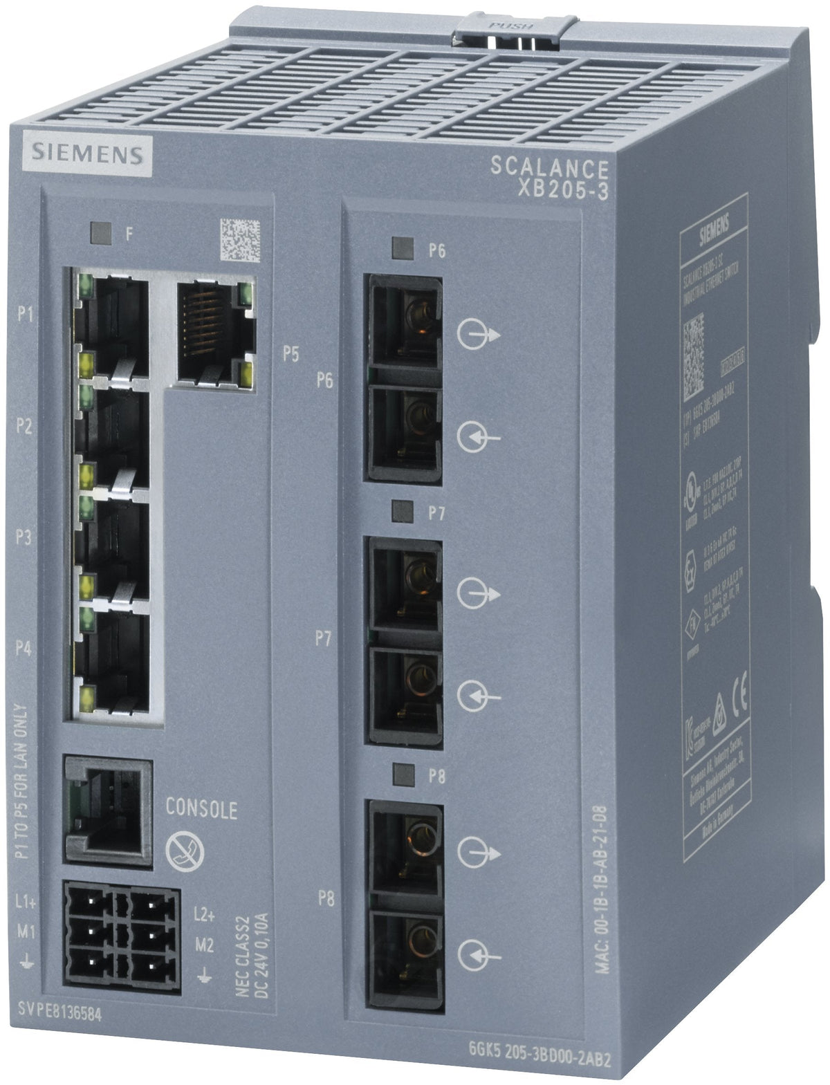 Siemens 6gk5205-3bd00-2tb2 Industrial Ethernet Switch 10 - Switch - 0,1 Gbps
