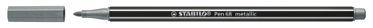 Stabilo Pen 68 Metallic Rotulador Plata Caja -10u-