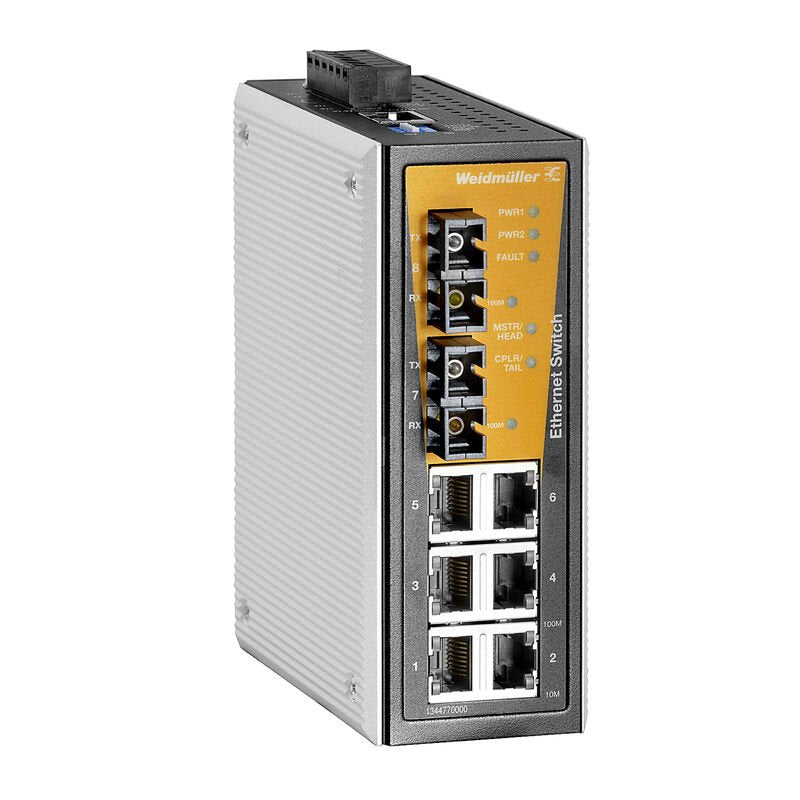 Weidmüller 1344770000 Ie-Sw-Vl08mt-6tx-2sc Industrial Ethernet Switch 10 100 - 0,1 Gbps - Ethernet