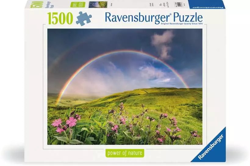 Puzzle 1500 Elementów Tecza Nad Laka
