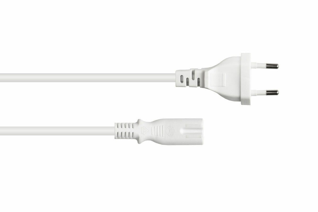 Kabelmeister Euro-Cable De Alimentación An Open End Blanco 5 M