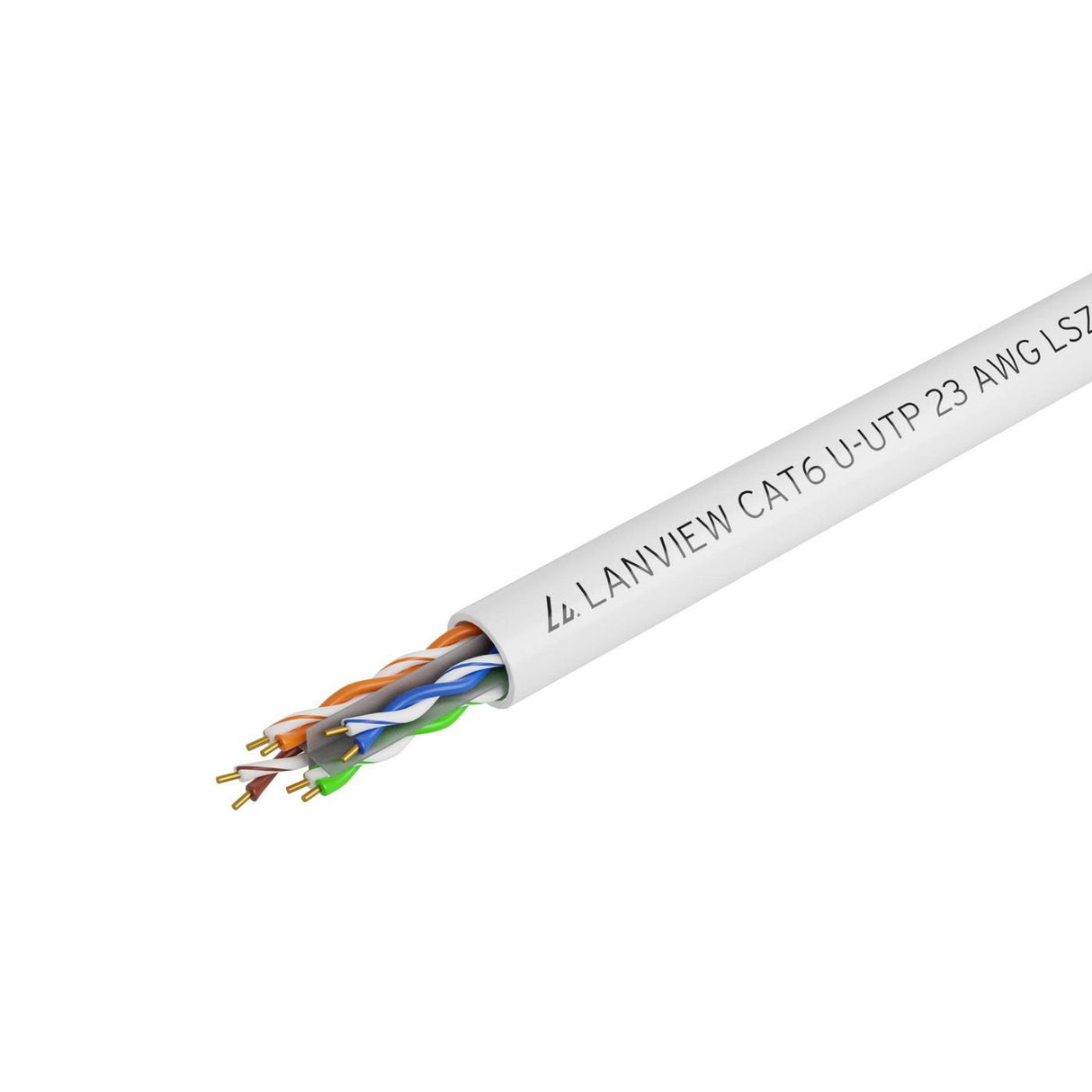 Cat6 U-Utp Network Cable 4x2xawg23 Lszh White 305m,