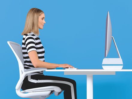 Soporte Leitz 65040036 Para Monitor (27") Azul, Blanco