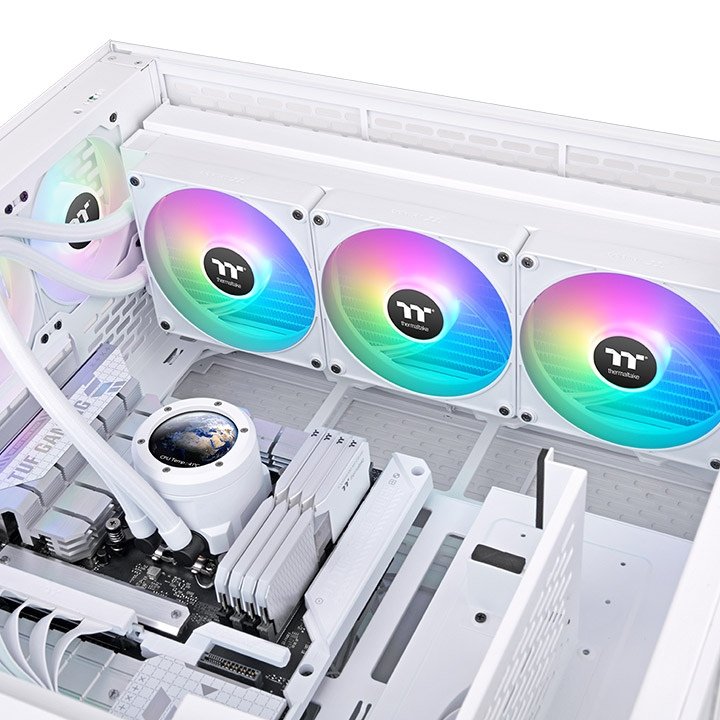 Thermaltake Th420 V2 Ultra Ex Argb Procesador Sistema De Refrigeración Líquida Todo En Uno 14 Cm Blanco 1 Pieza