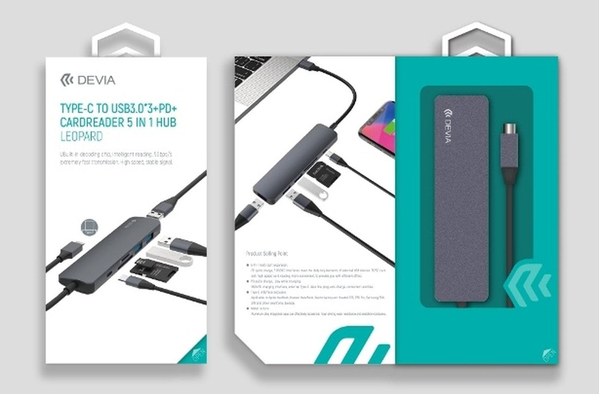 EAN 6938595329432 - Devia Leopard USB 3.2 Gen 1 (3.1 Gen 1) Type-C Gris imagen 6