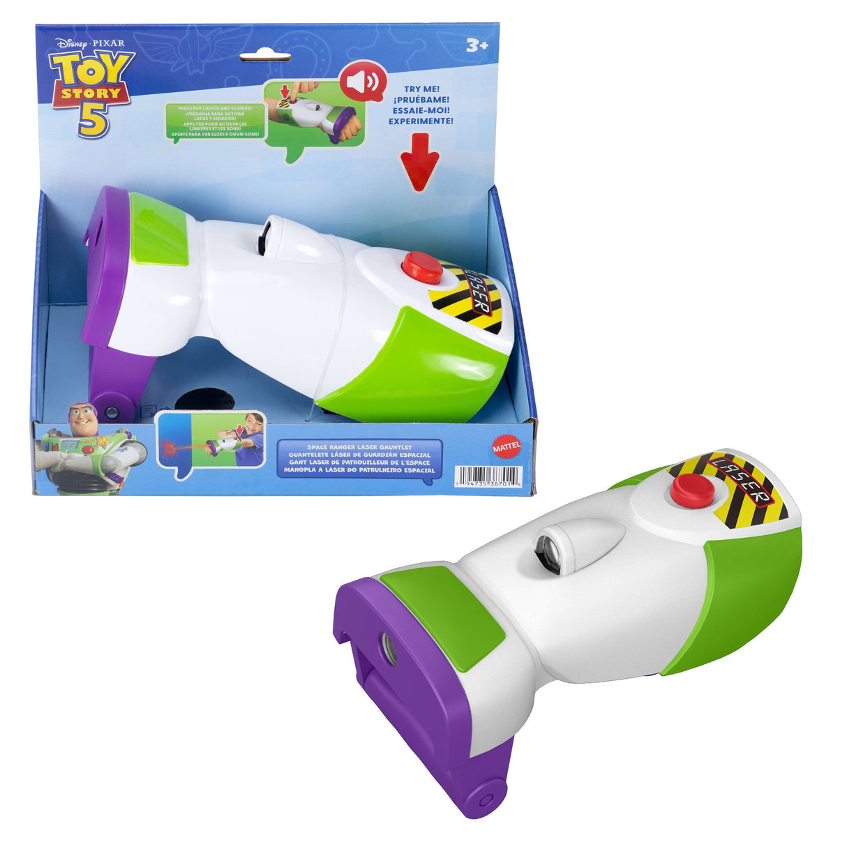 Guantelete Laser Buzz Lightyear Toy Story 5 Disney Pixar