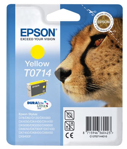 Cartucho Original Epson T0714 Amarillo - C13t071440b0 Ml-5.5pag-280