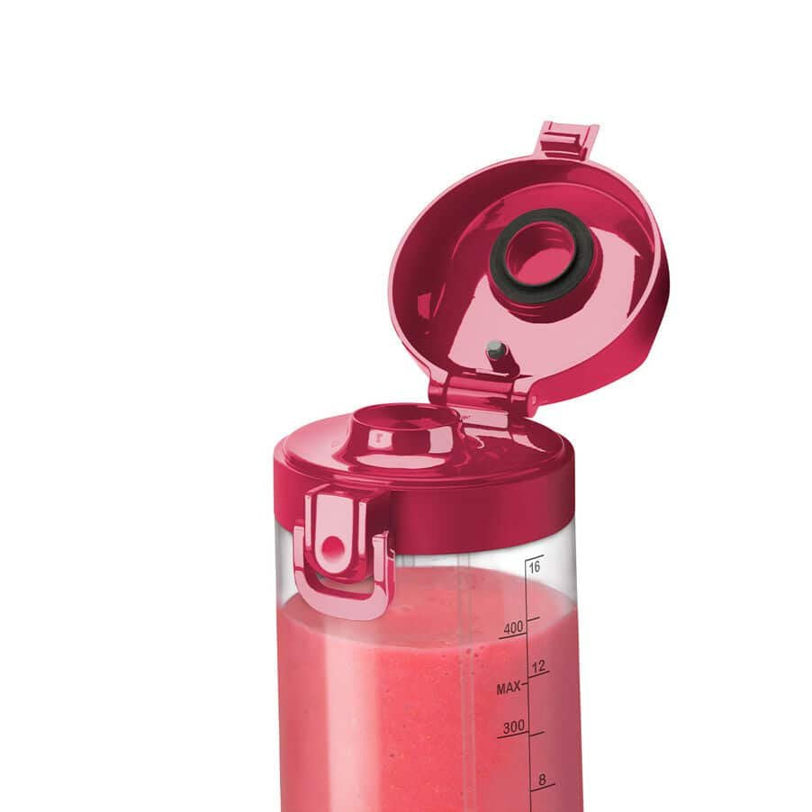 Licuadora Portátil Nutribullet Nbp003ma (Magenta, Funciona Con Pilas, 0,475 Litros) 0c22300095