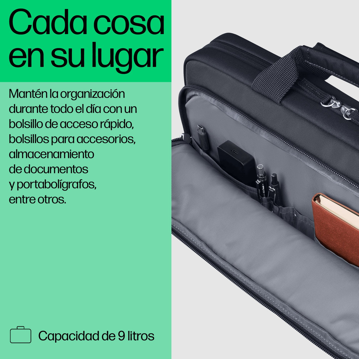 EAN 0198122601943 - HP Everyday 14 Odyssey Gray Laptop Bag 35,8 cm (14.1") Maletín Gris imagen 7