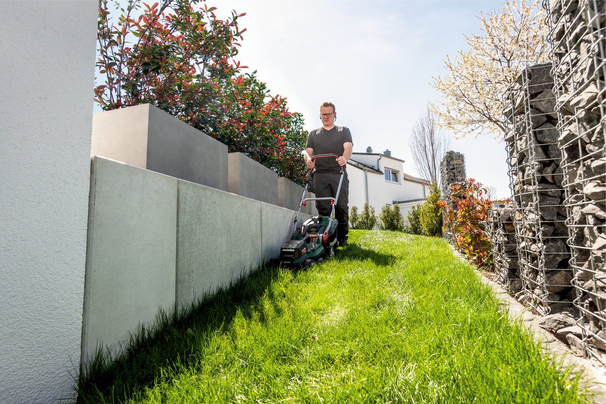 Cortacésped Metabo Rm 36-18 Ltx Bl 36 De Empuje A Gasolina Batería Negro