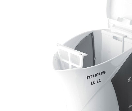 Hervidor Taurus Loiza 1.7l Filtro Extraíble Desconexión Automática Recoge-Cables Interruptor Encendido Apagado