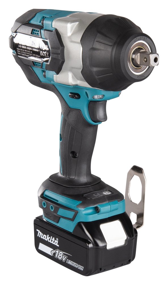 EAN 0197050001009 - Makita DTW1004Z atornilladora de impacto con batería 1/2" 2200 RPM 1050 Nm Negro, Turquesa 18 V imagen 7