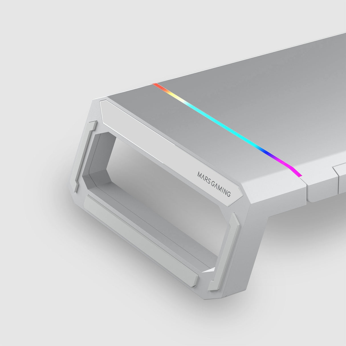 Soporte Gaming Para Monitor Mars Gaming Mgs-One Hasta 30 Kg Blanco