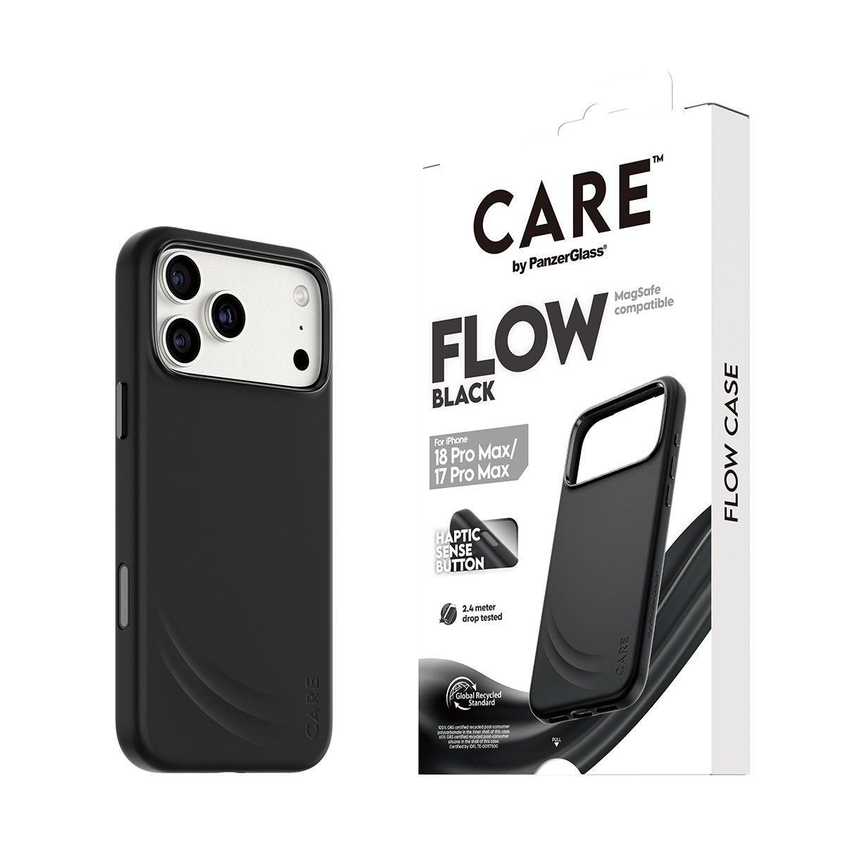Care By Panzerglass Flow Case Negro M. Magsafe Iphone 17 Pro Max