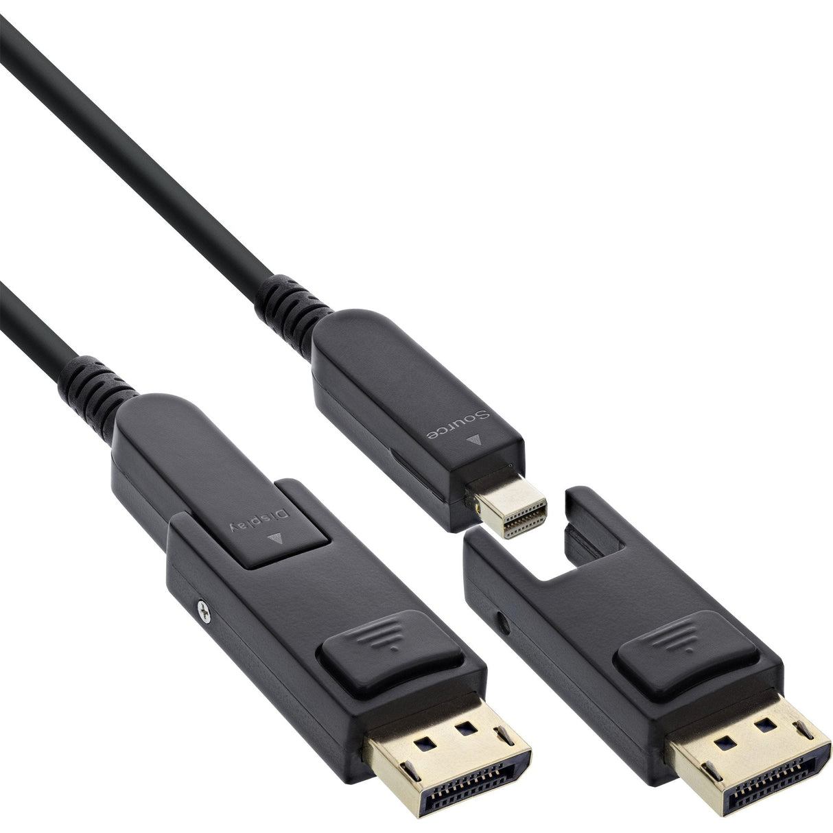 Inline® Displayport 1.4 Aoc Cable, 8k4k, Displayport Plug Detachable 25m