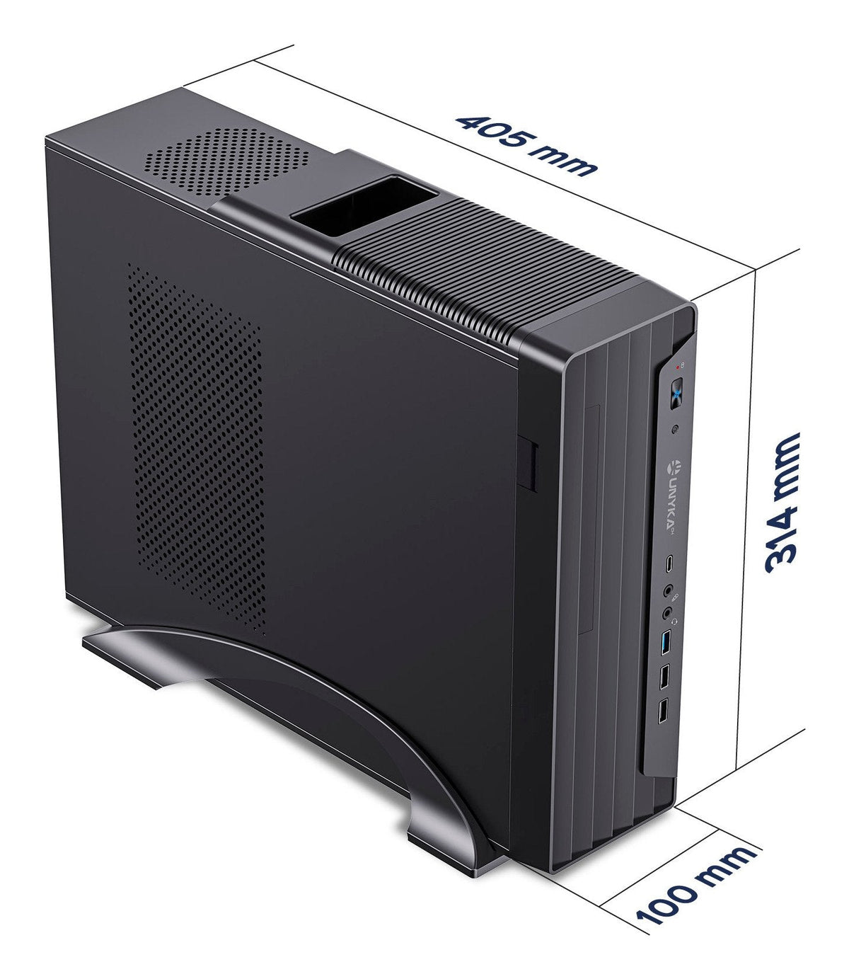 Caja Micro Atx Unykach Uk2012 Cpu Max 80mm Gpu Max 220mm F.A Sfx 300w 80+ Bronze Negro