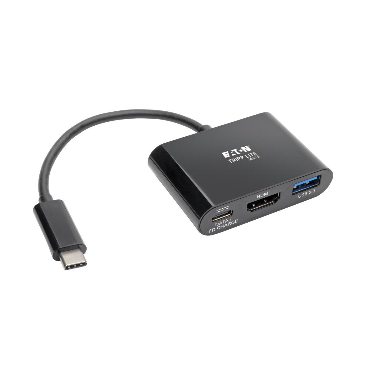 Tripp Lite U444-06n-H4ub-C Adaptador Usb-C A Hdmi 4k Con Puerto Usb-A Y Carga Pd, Hdcp, Negro