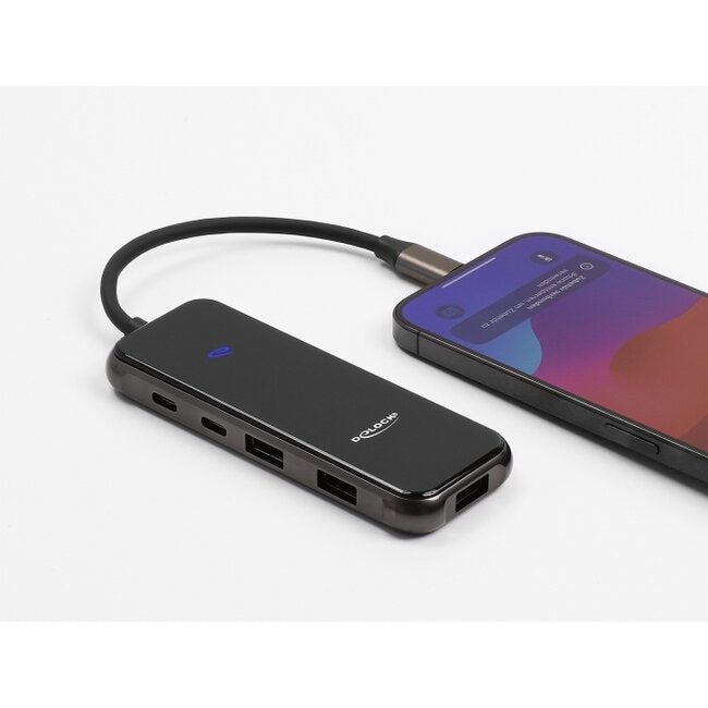 Usb Type-C Estación De Acoplamiento 4k - Hdmi Usb Hub Sd - Micro Sd Slot Pd 3.0 85 W Oberfläche De Templado Cristal
