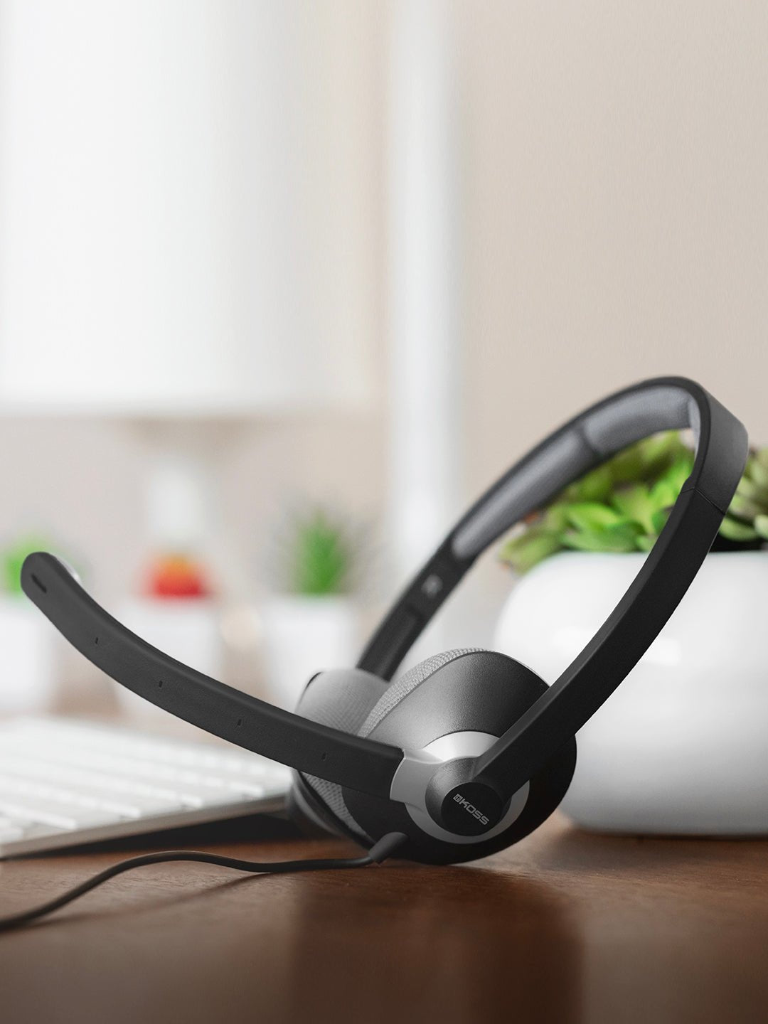 Koss Auriculares De Comunicaciã³n Usb Cs300 Supraaurales, Micrã³fono, Cancelaciã³n De Ruido, Usb, Negro