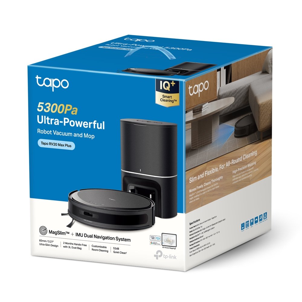 Robot Aspirador Y Friegasuelos Magslim Tp-Link Tapo Rv20 Max Plus