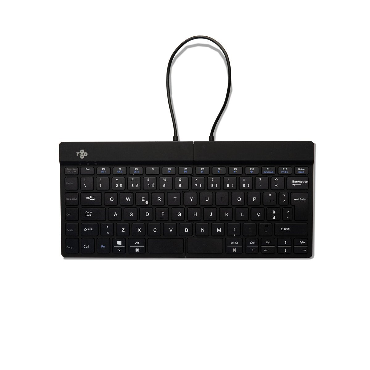 R-Go Split Break Keyboard, Qwerty (Pt), Bluetooth, Black