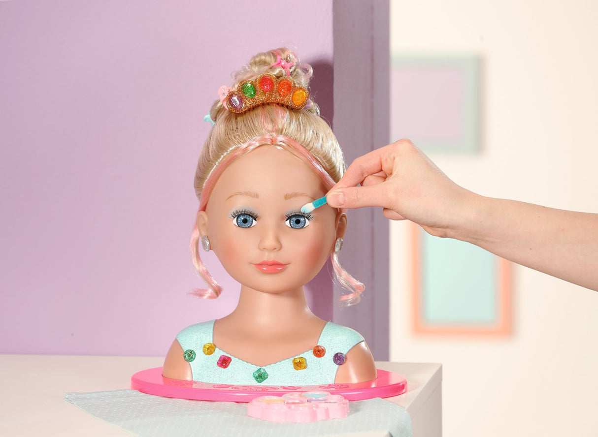 Zapf Creation Baby Born® Sister Styling Head Princess, Cabeza De Maquillaje Y Peluquería 835432